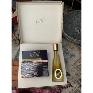 Vintage Tweed Cologne Bath Powder Letheric Perfume Set
